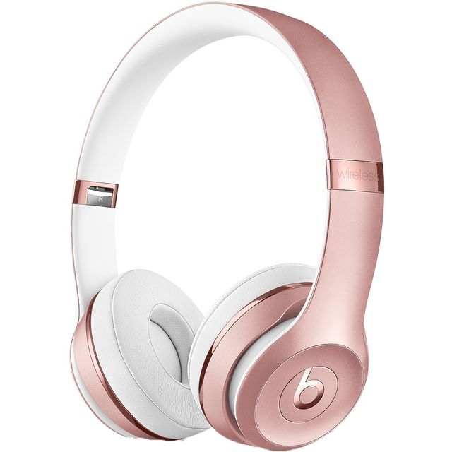 Beats Solo3 Wireless On-Ear Headphones - Apple W1 Headphone Chip, Class 1 Bluetooth, 40 Hours Of Listening Time - Rose Gold (Latest Model)